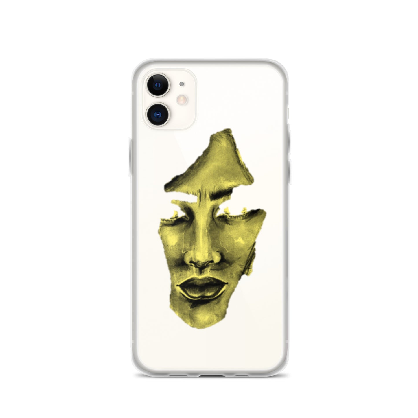 Coque iPhone® souple transparente jaune