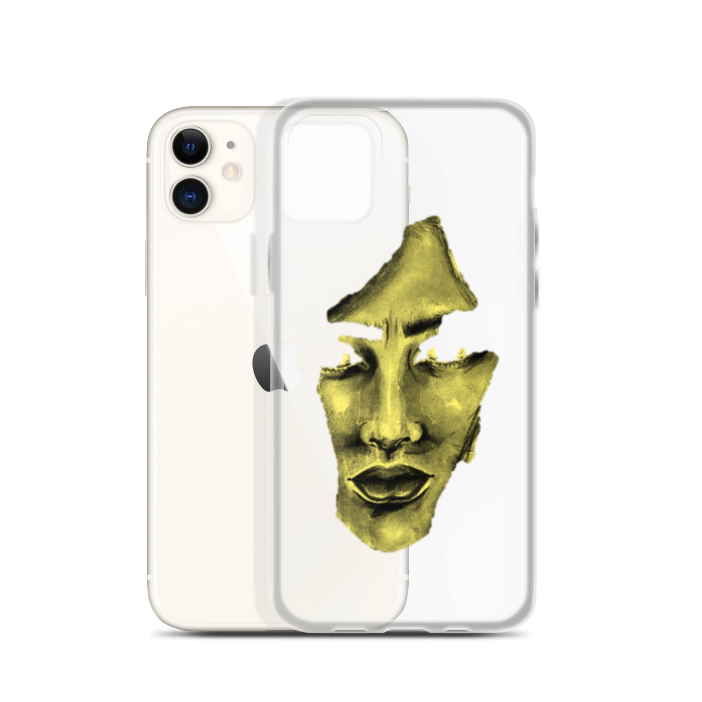 Coque iPhone® souple transparente jaune