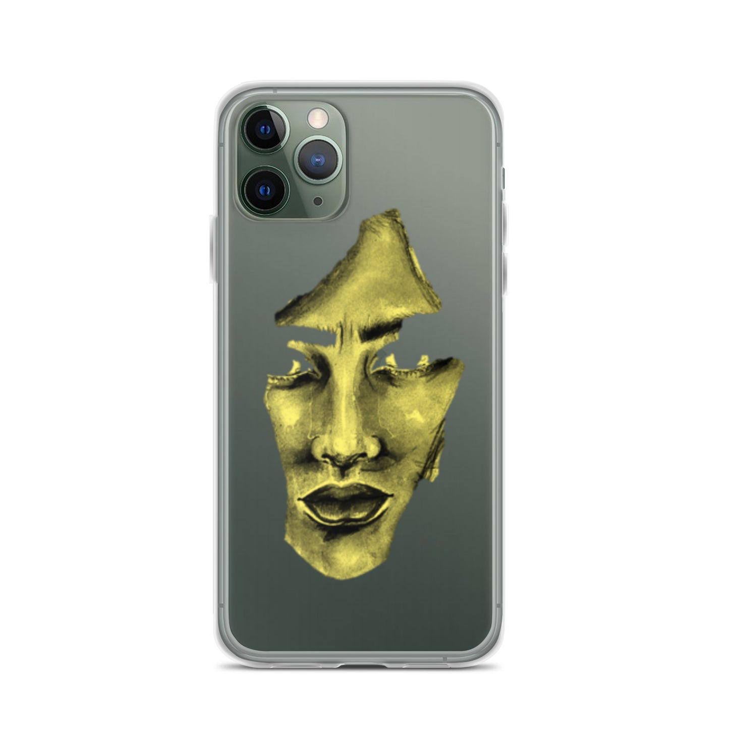 Coque iPhone® souple transparente jaune