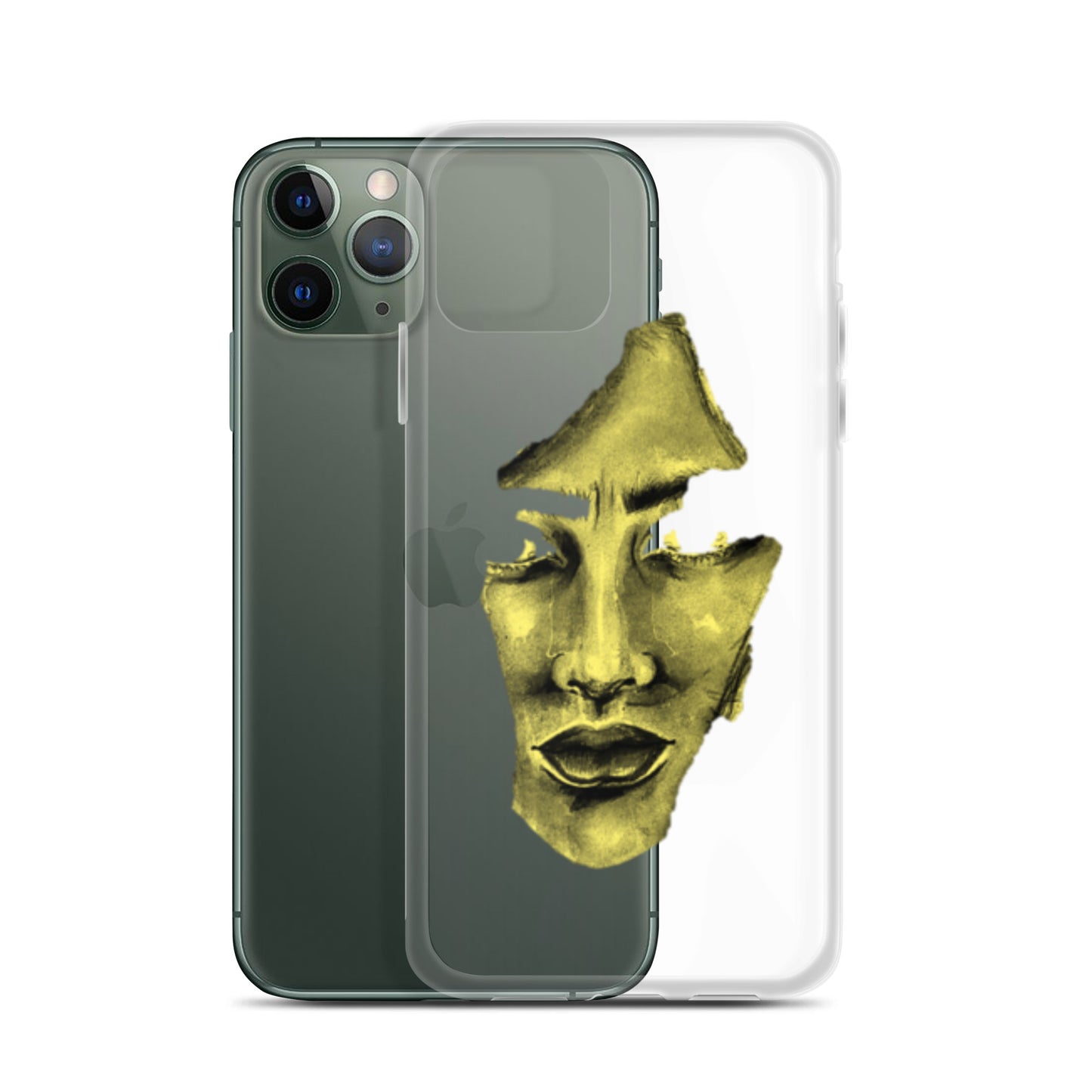 Coque iPhone® souple transparente jaune