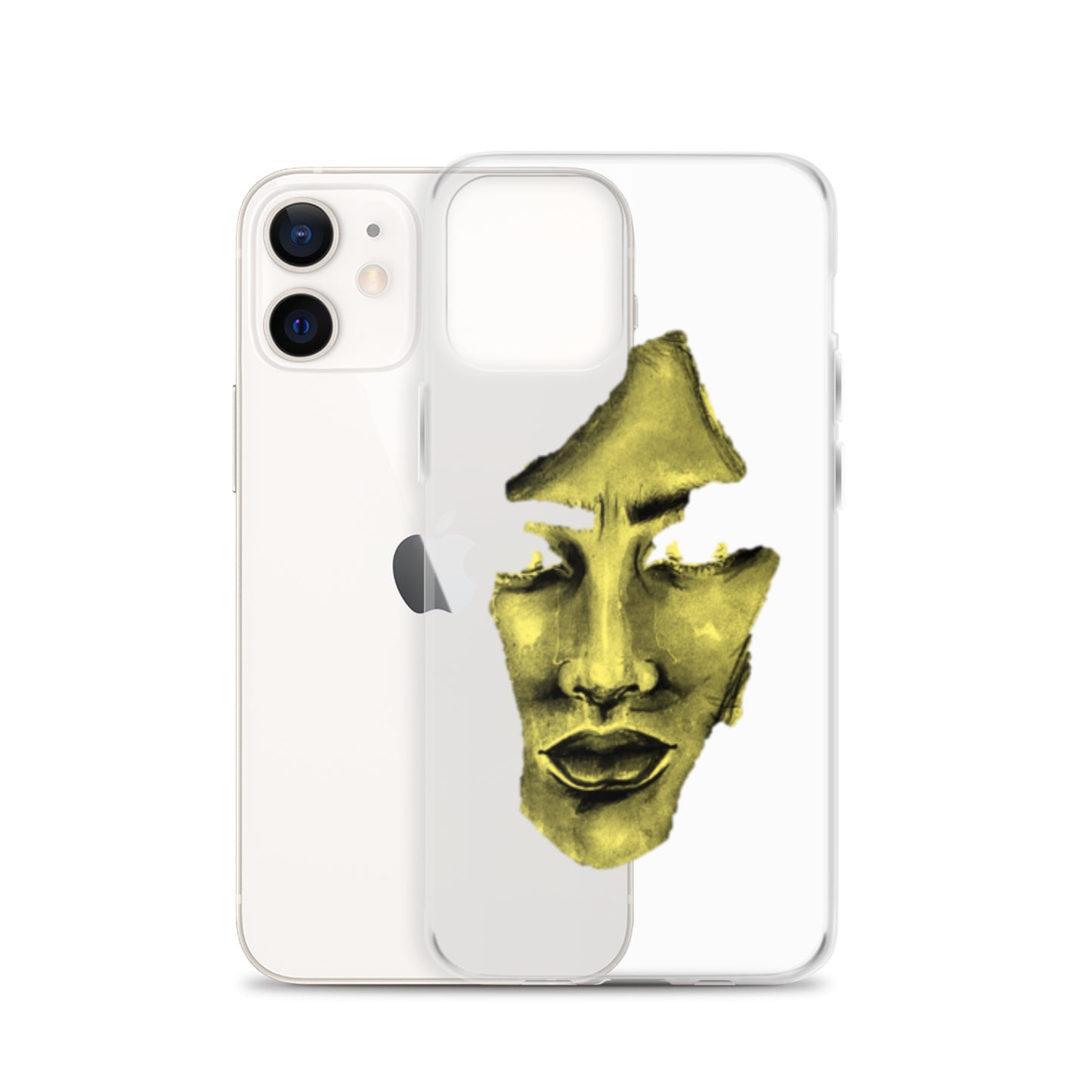 Coque iPhone® souple transparente jaune