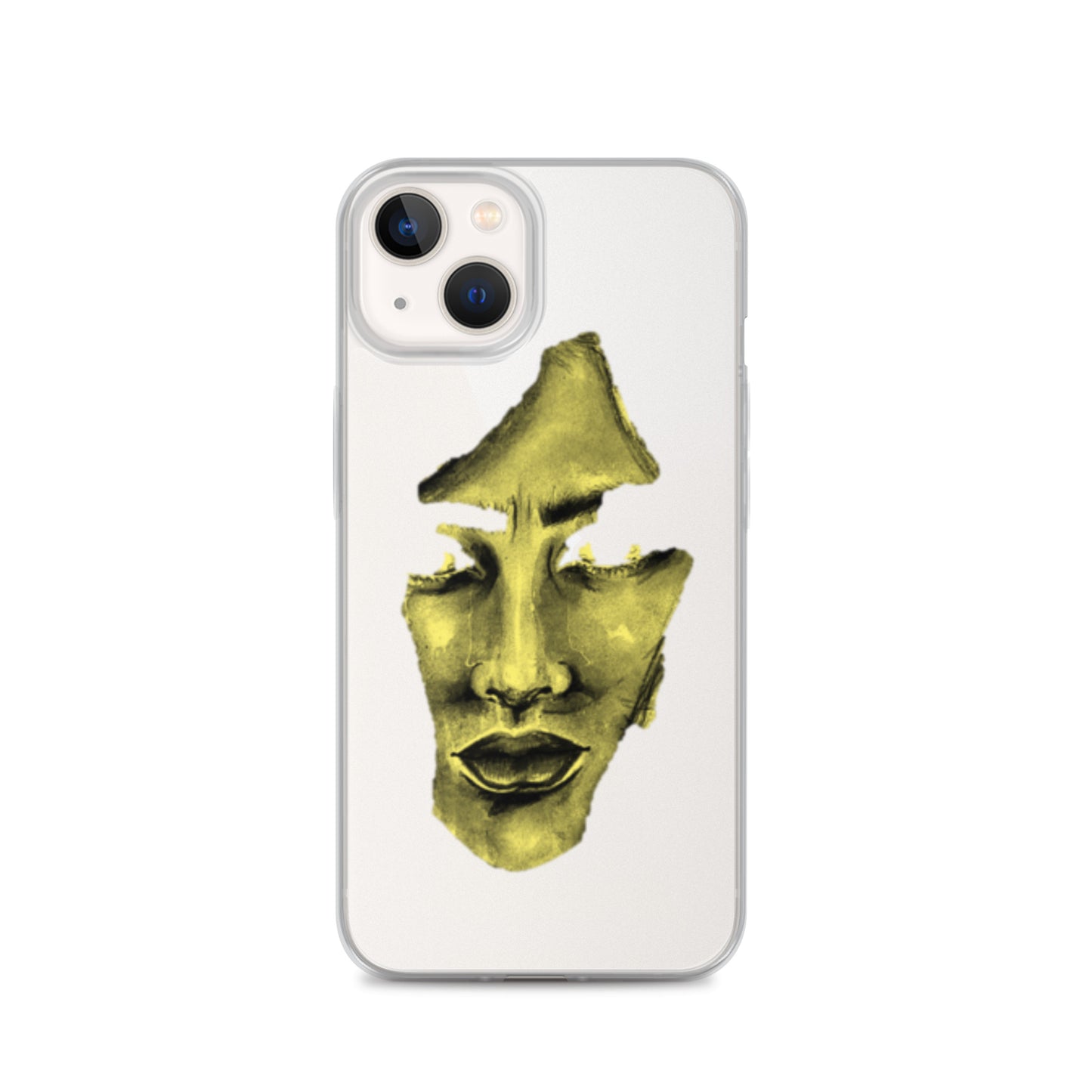 Coque iPhone® souple transparente jaune