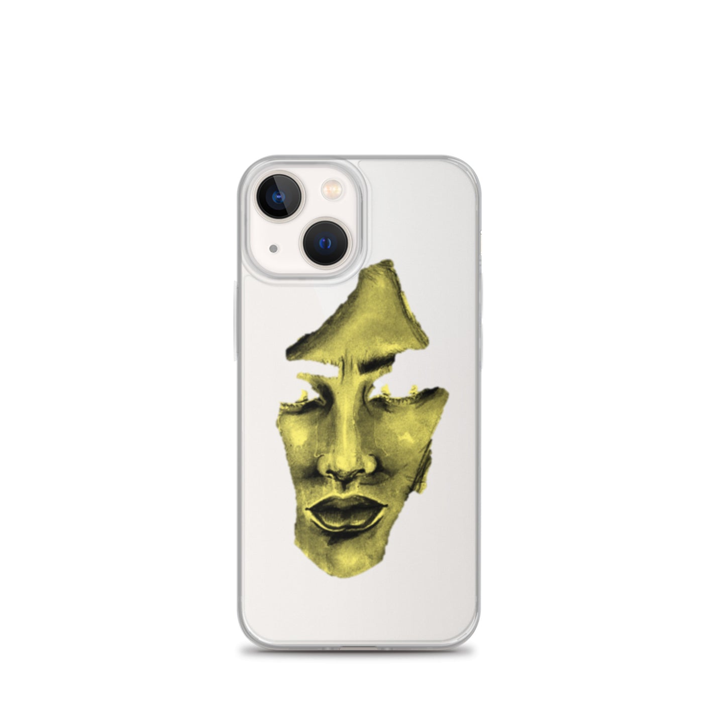 Coque iPhone® souple transparente jaune