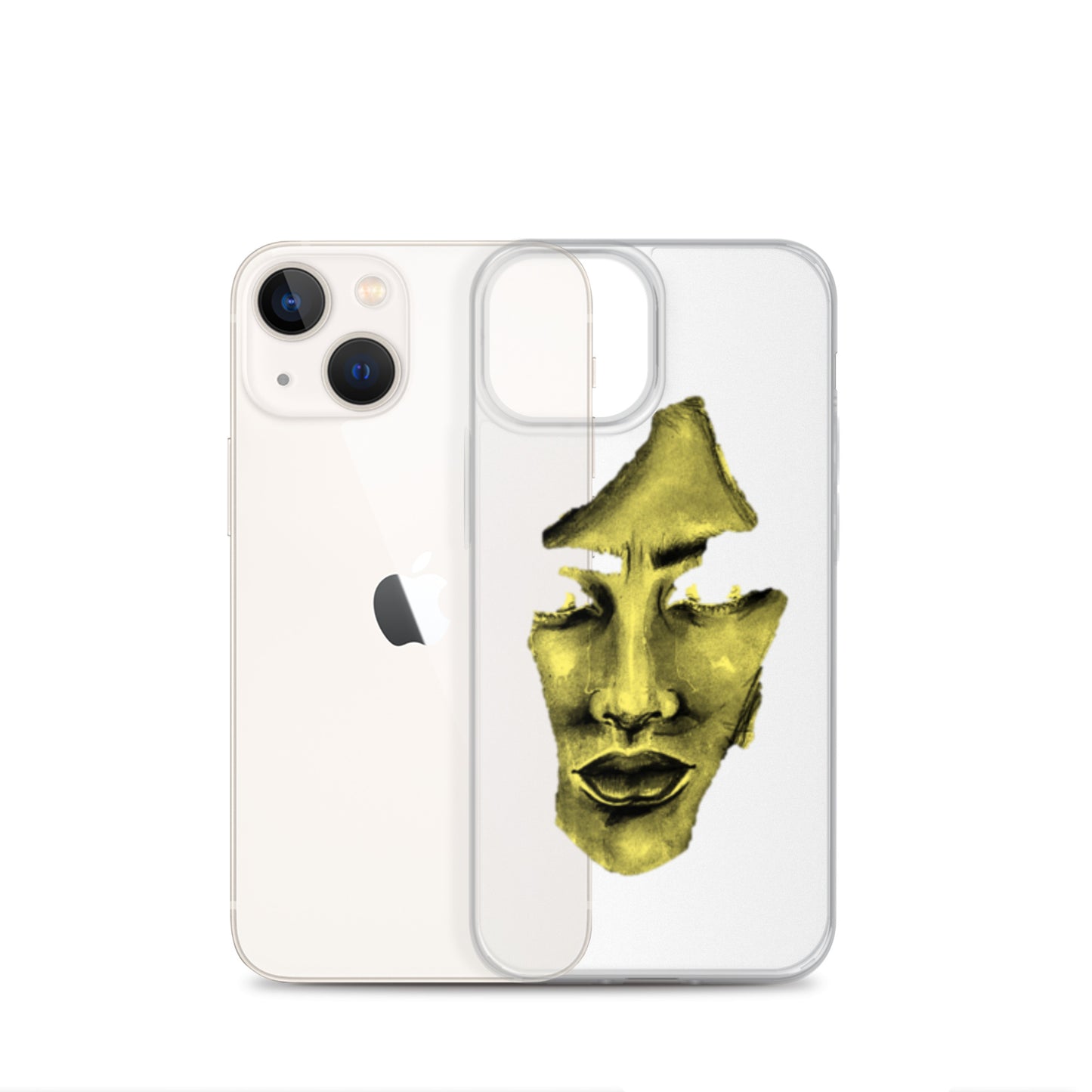 Coque iPhone® souple transparente jaune