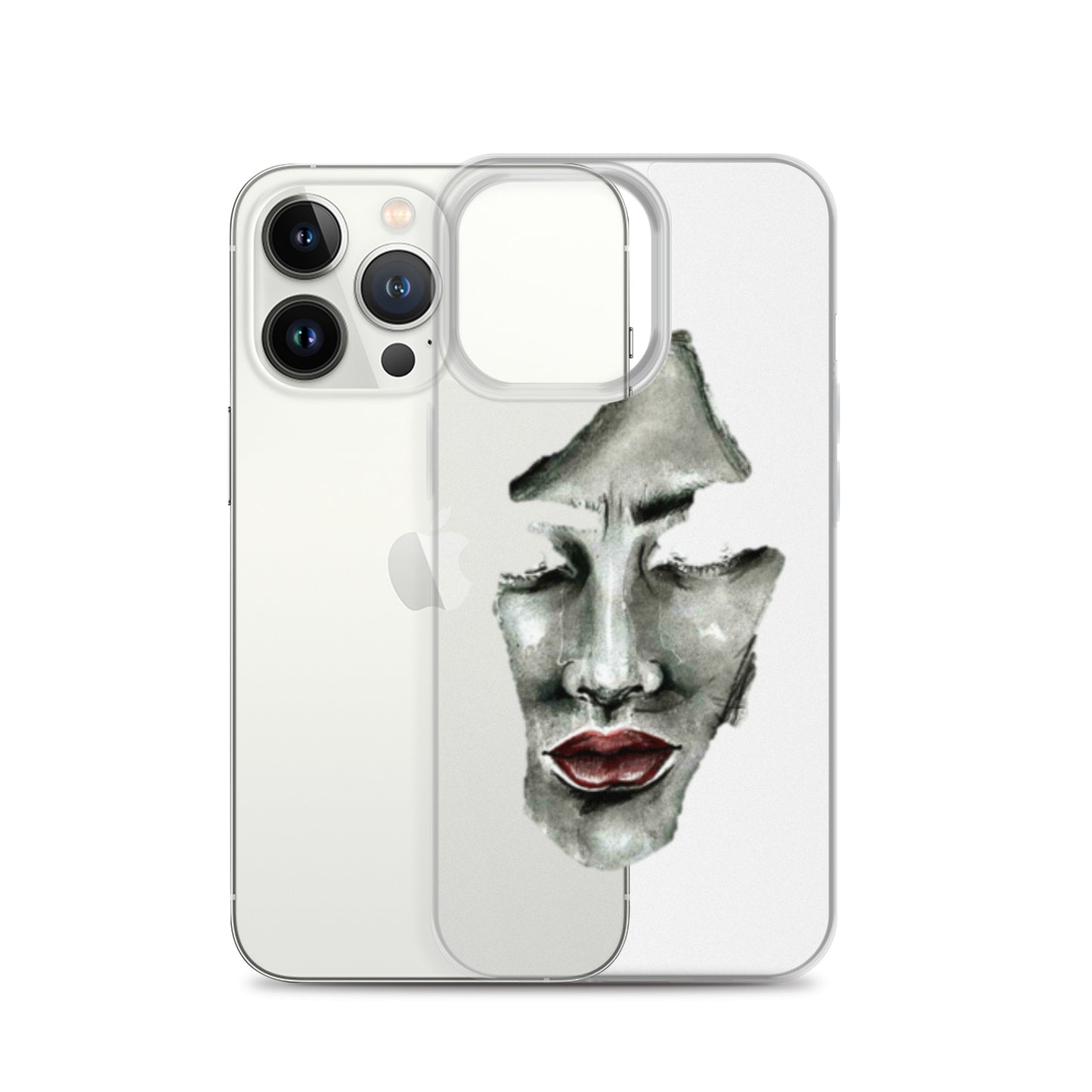 Coque iPhone® souple transparente gris