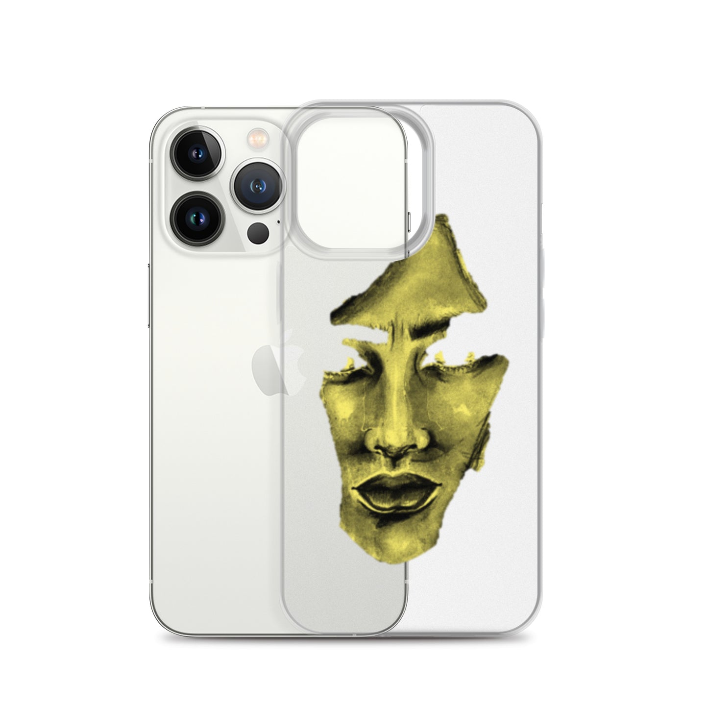 Coque iPhone® souple transparente jaune