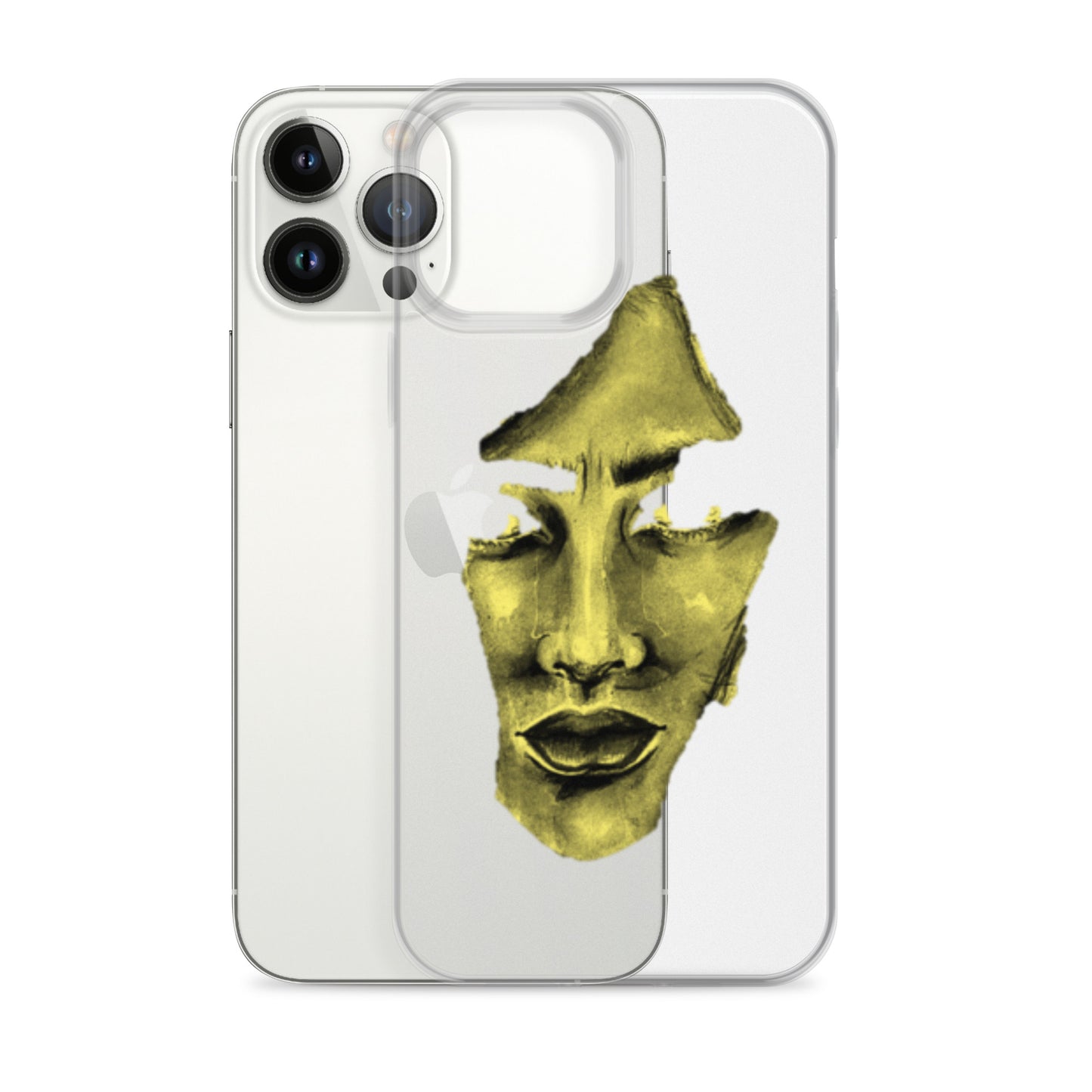 Coque iPhone® souple transparente jaune