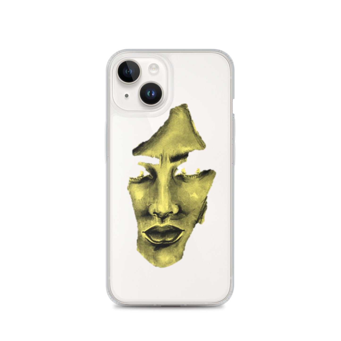 Coque iPhone® souple transparente jaune