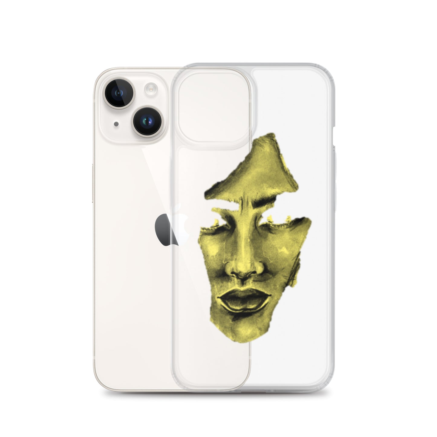 Coque iPhone® souple transparente jaune