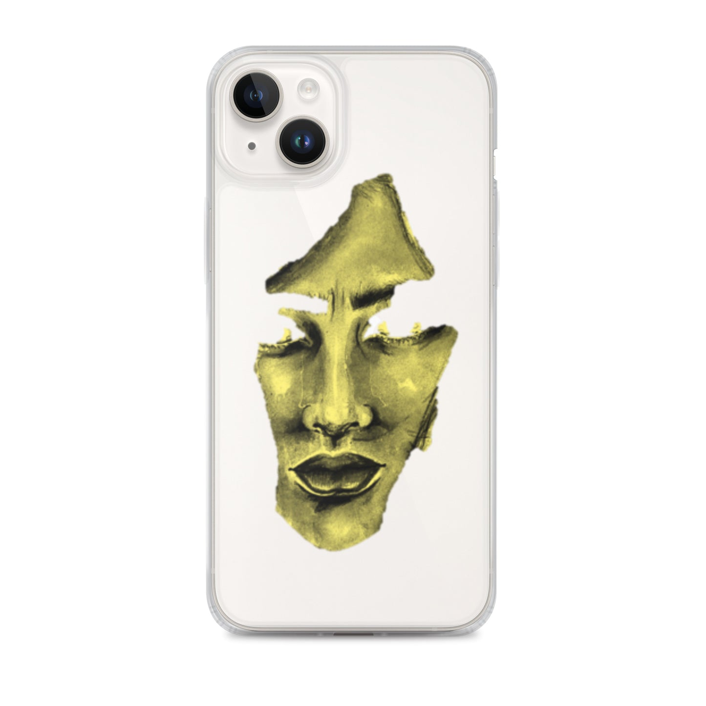 Coque iPhone® souple transparente jaune