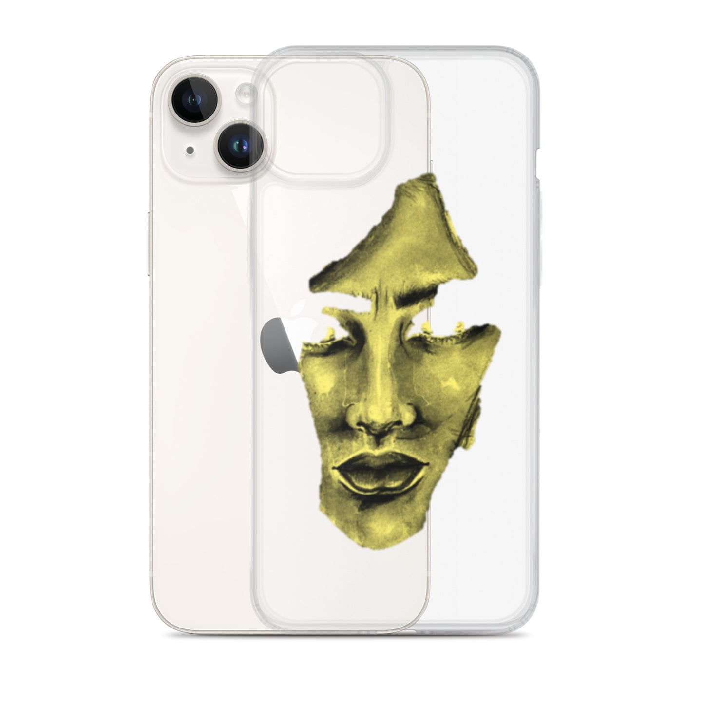 Coque iPhone® souple transparente jaune