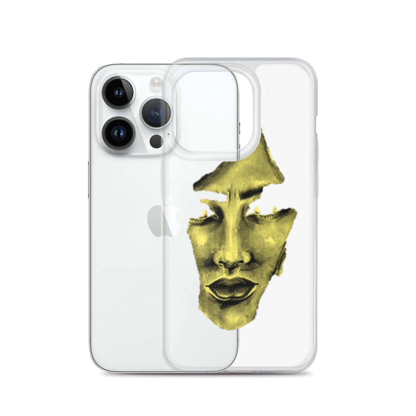 Coque iPhone® souple transparente jaune