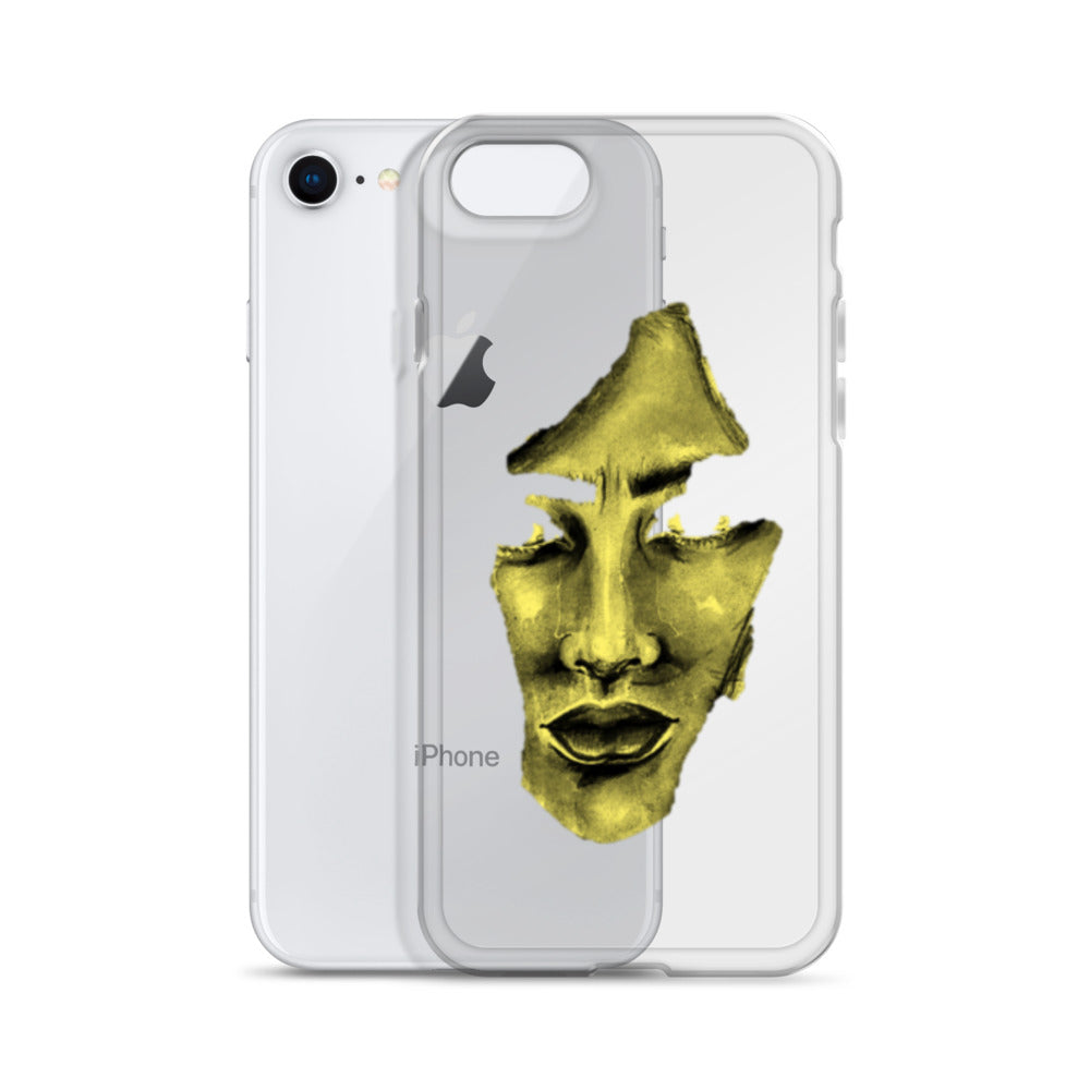 Coque iPhone® souple transparente jaune