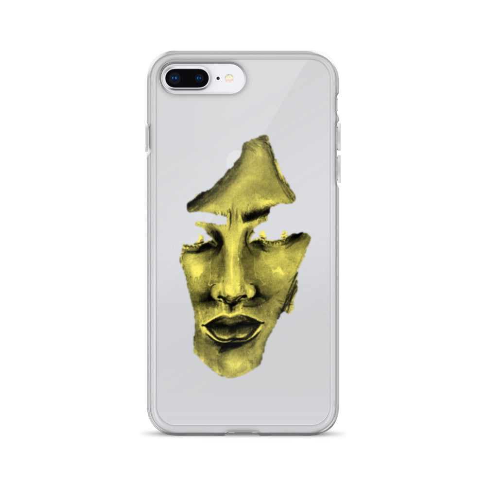 Coque iPhone® souple transparente jaune