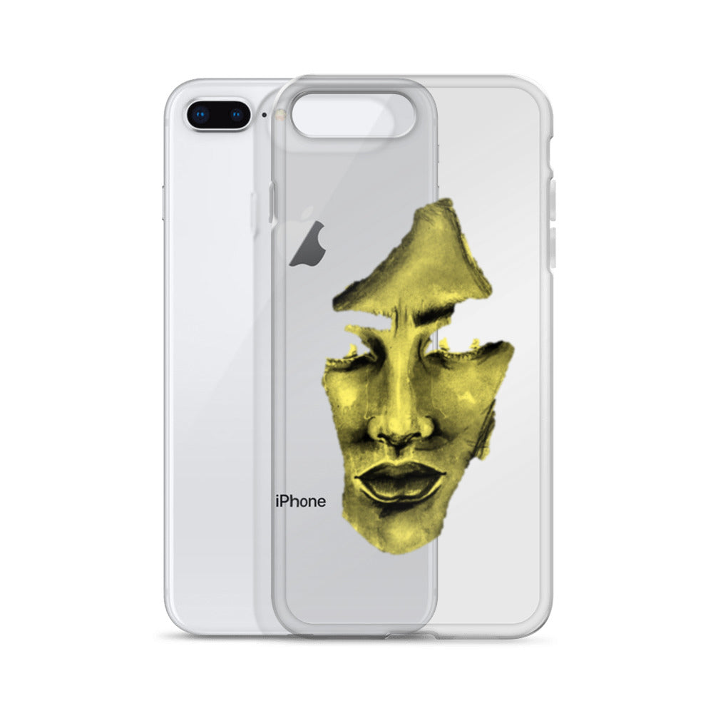 Coque iPhone® souple transparente jaune