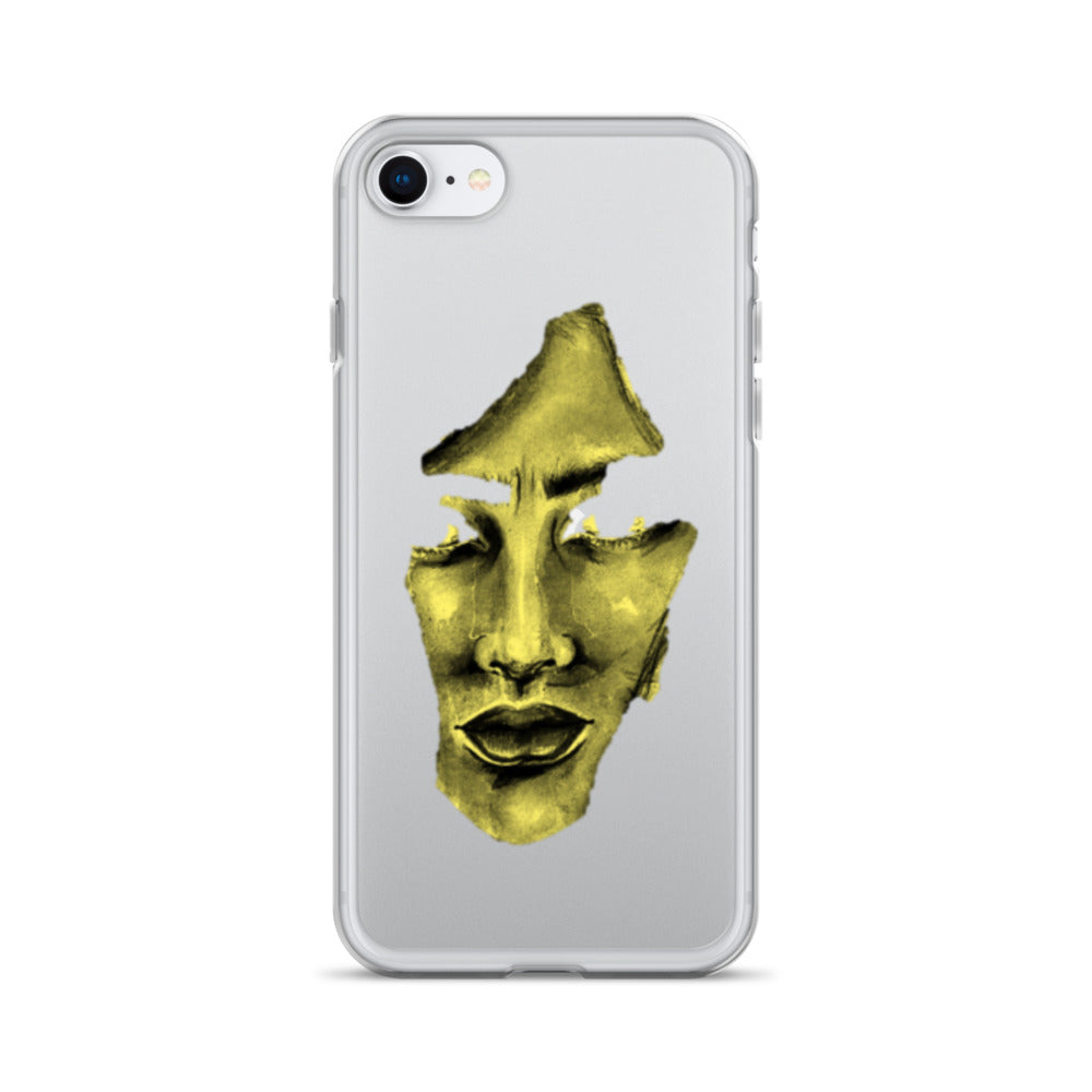 Coque iPhone® souple transparente jaune