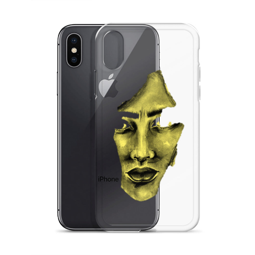 Coque iPhone® souple transparente jaune