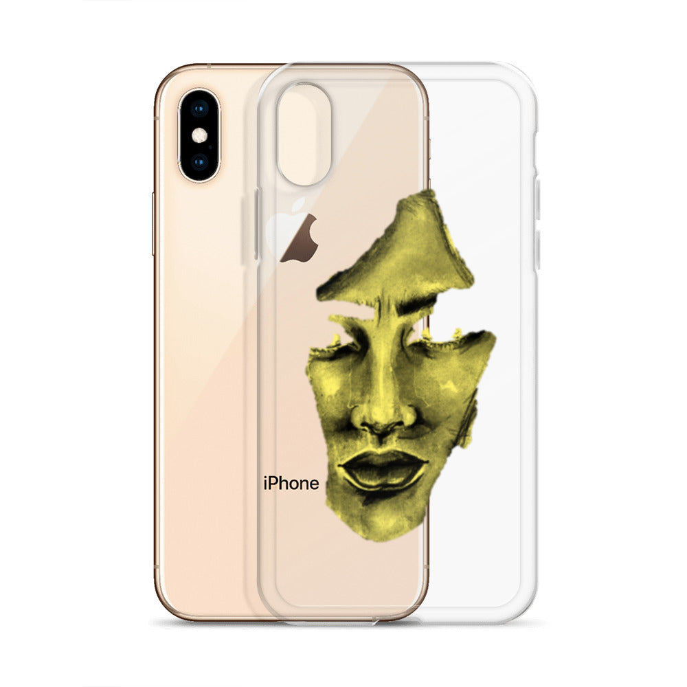 Coque iPhone® souple transparente jaune