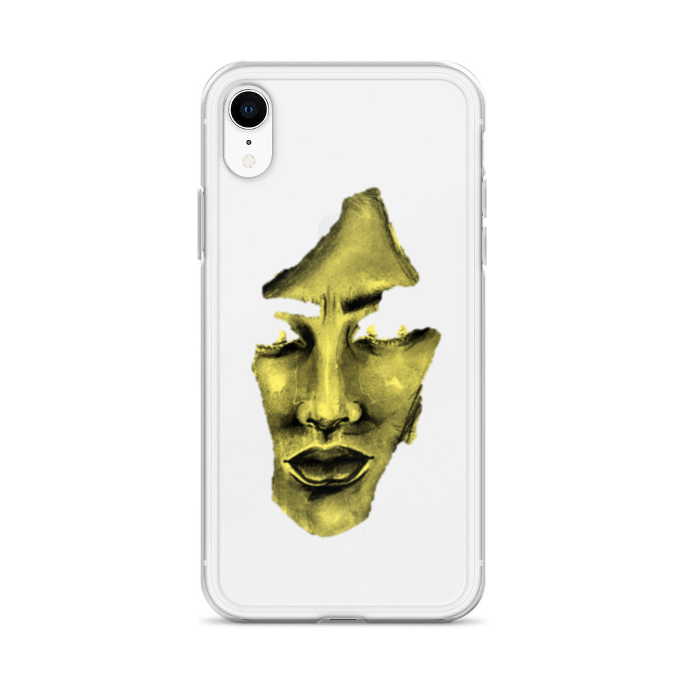 Coque iPhone® souple transparente jaune