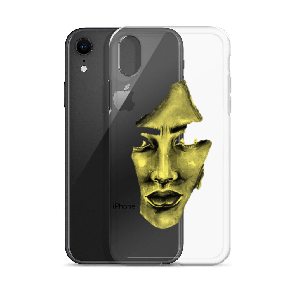 Coque iPhone® souple transparente jaune