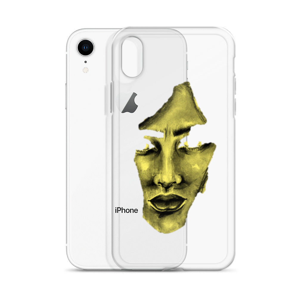 Coque iPhone® souple transparente jaune