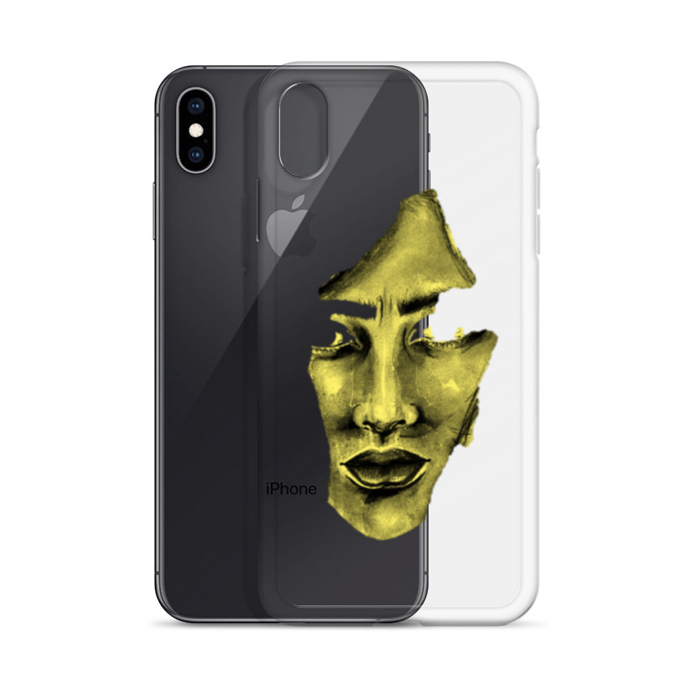 Coque iPhone® souple transparente jaune