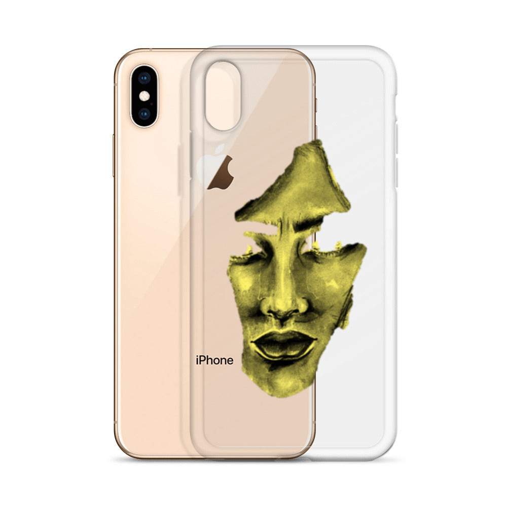 Coque iPhone® souple transparente jaune